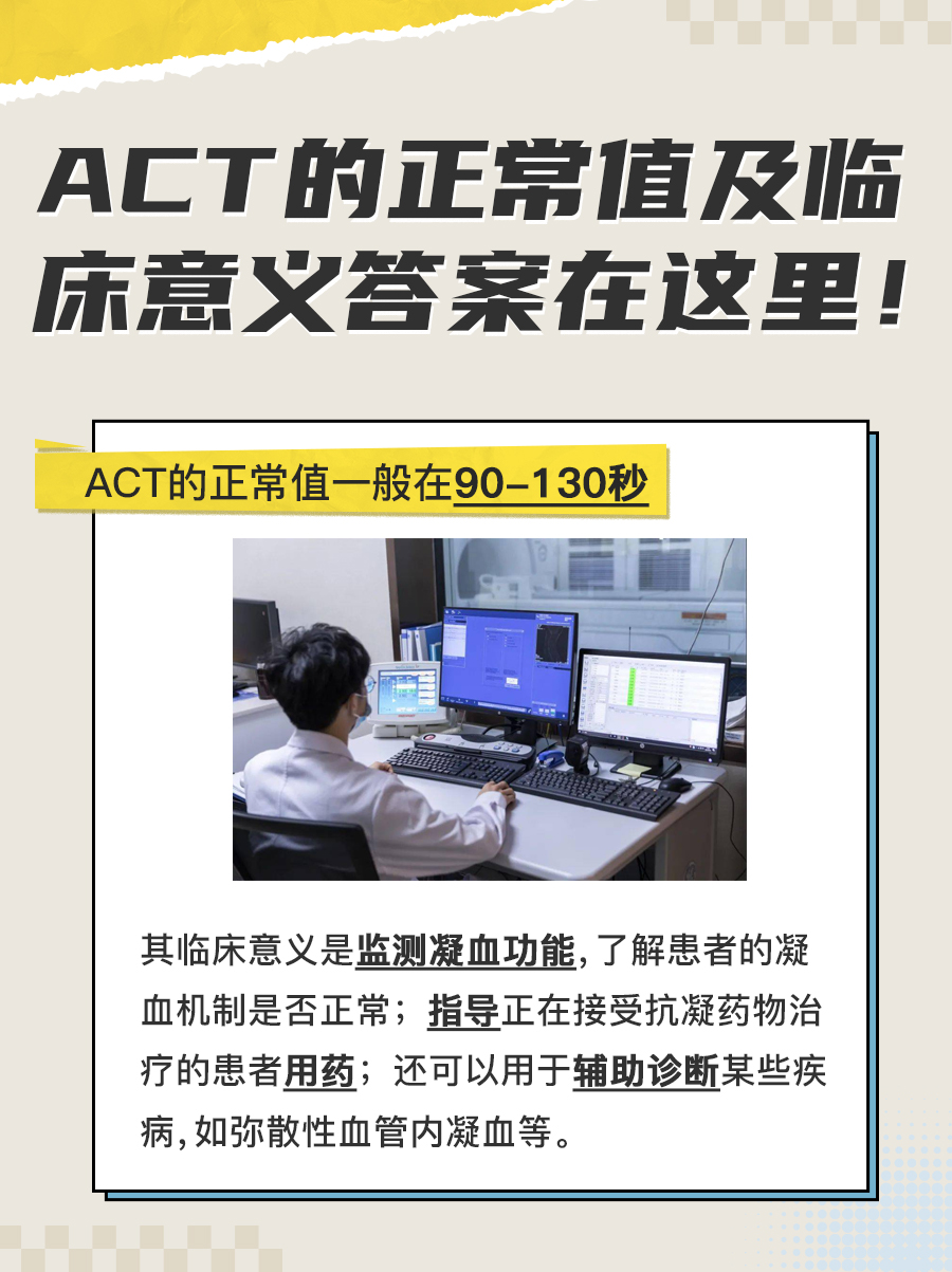 医生解读报告｜ACT的正常值及临床意义