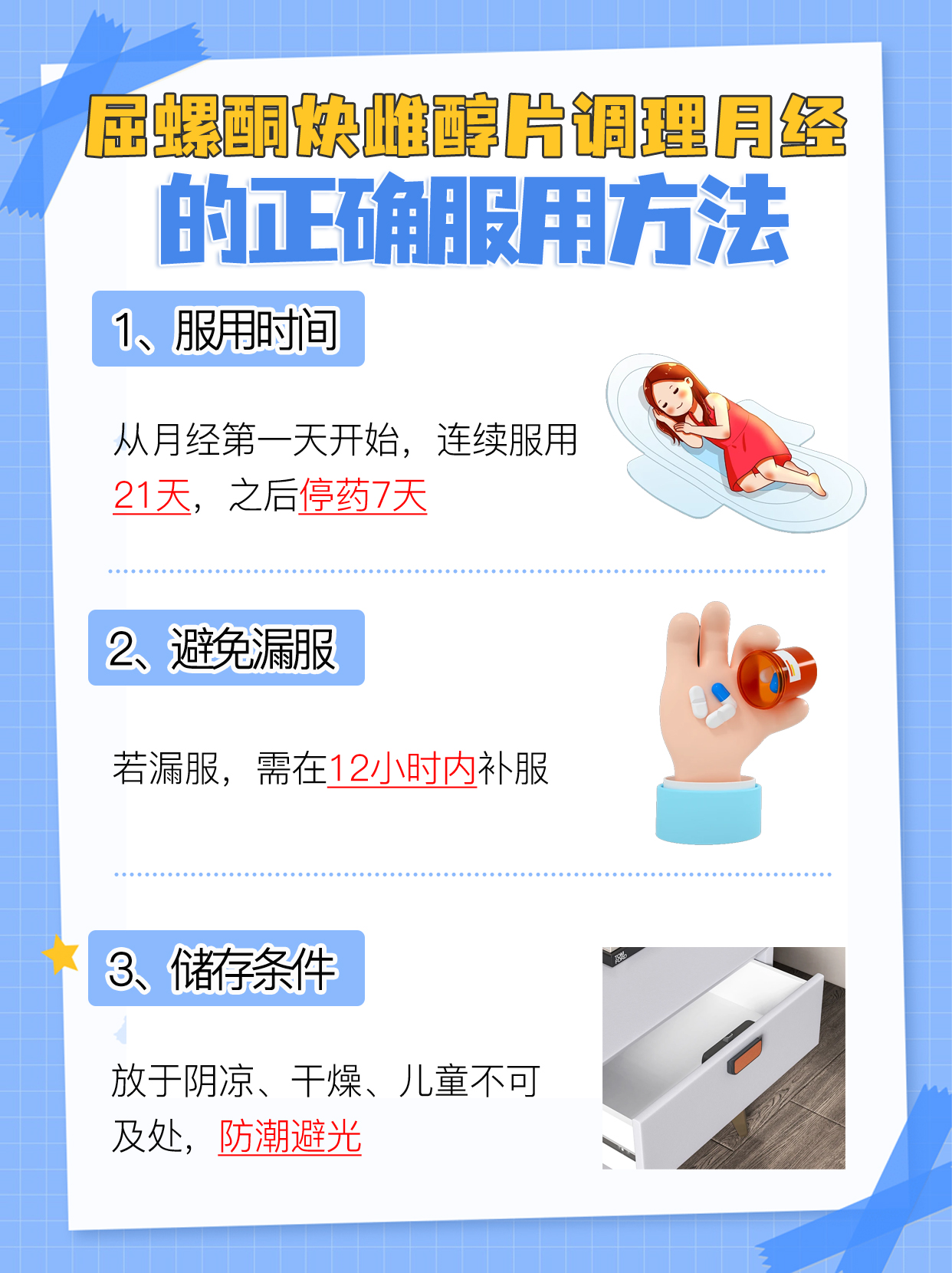 探究：屈螺酮炔雌醇片调月经的正确服用方法