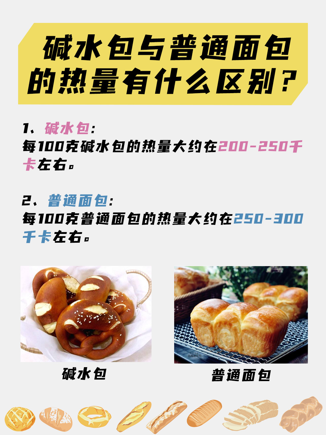 碱水包与普通面包的热量有什么区别？医生这样说