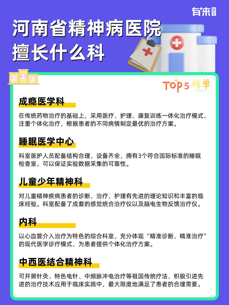 河南省精神病医院擅长什么科