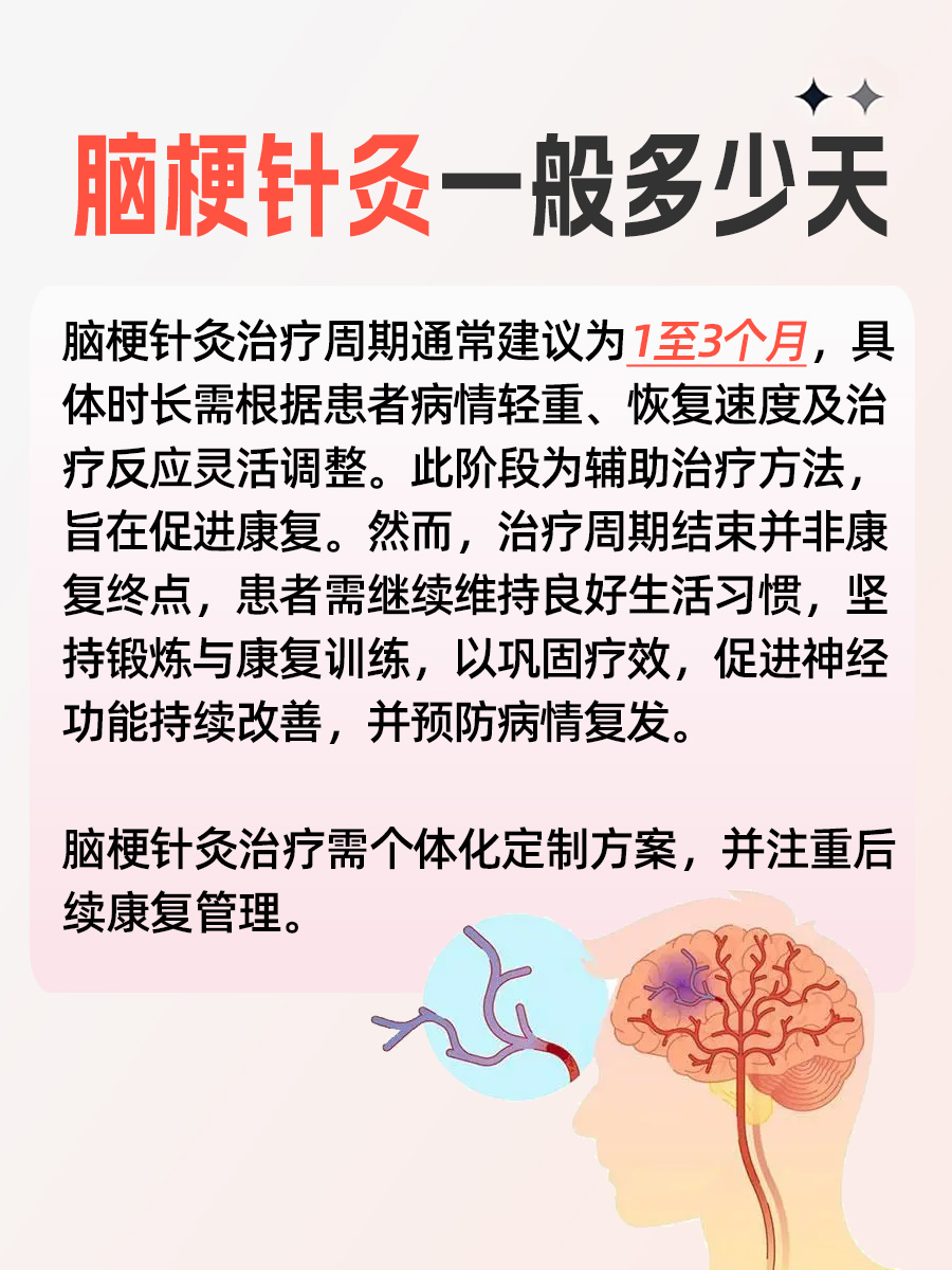 脑梗后针灸治疗周期：一般需要多少天恢复？