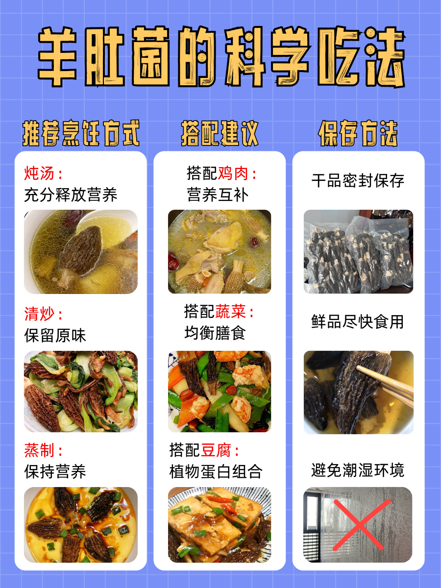 羊肚菌的功效与作用，看看你吃对了没？