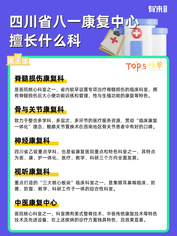 四川省八一康复中心擅长什么科