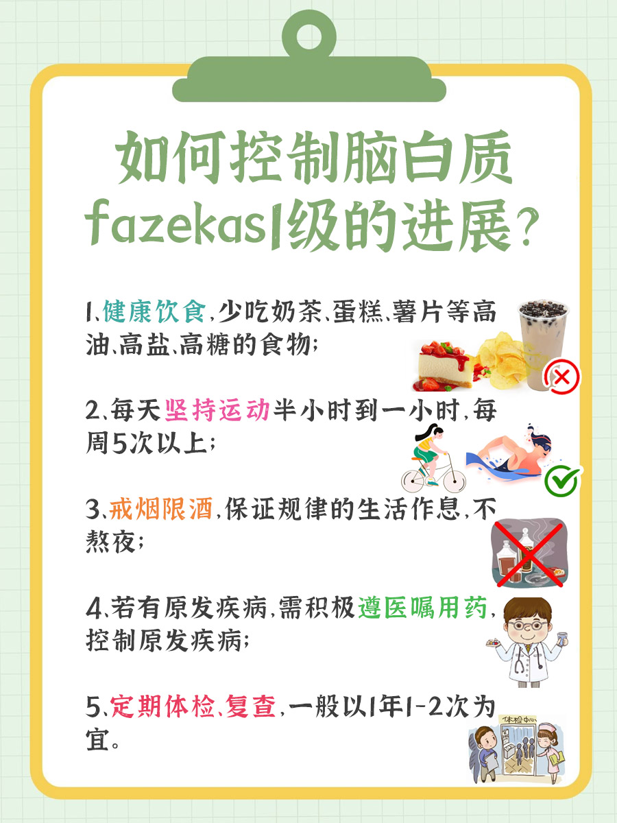 脑白质高信号fazekas1级，严重与否？