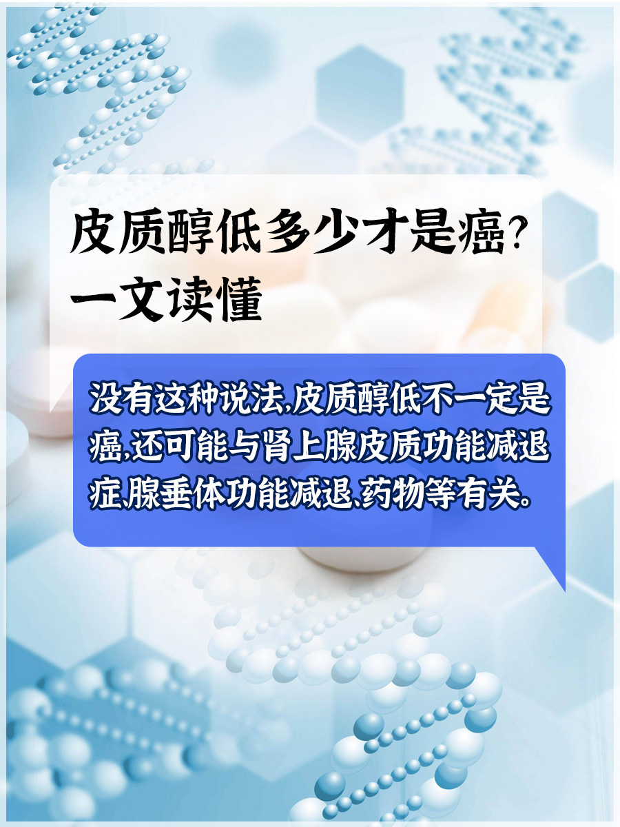 皮质醇低多少才是癌？一文读懂