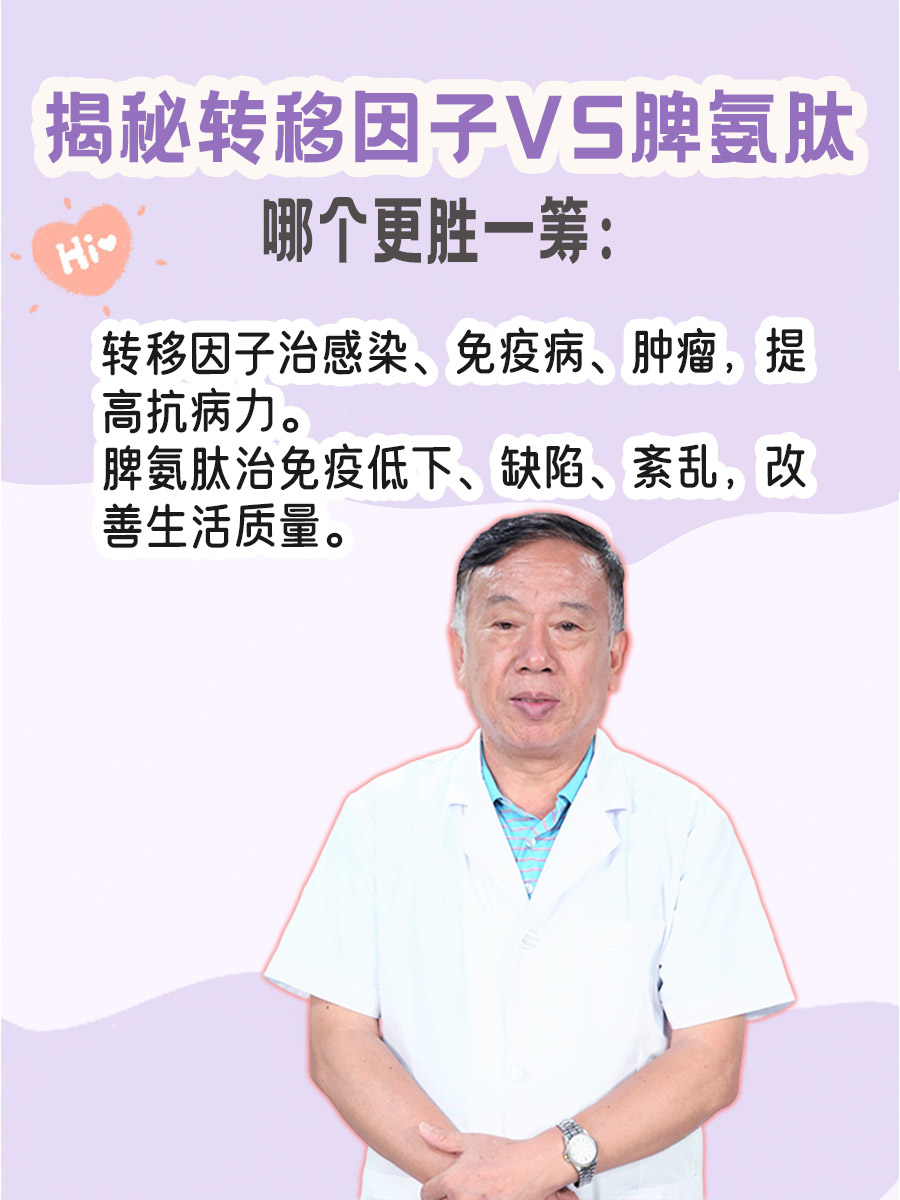 转移因子VS脾氨肽：哪个更胜一筹？