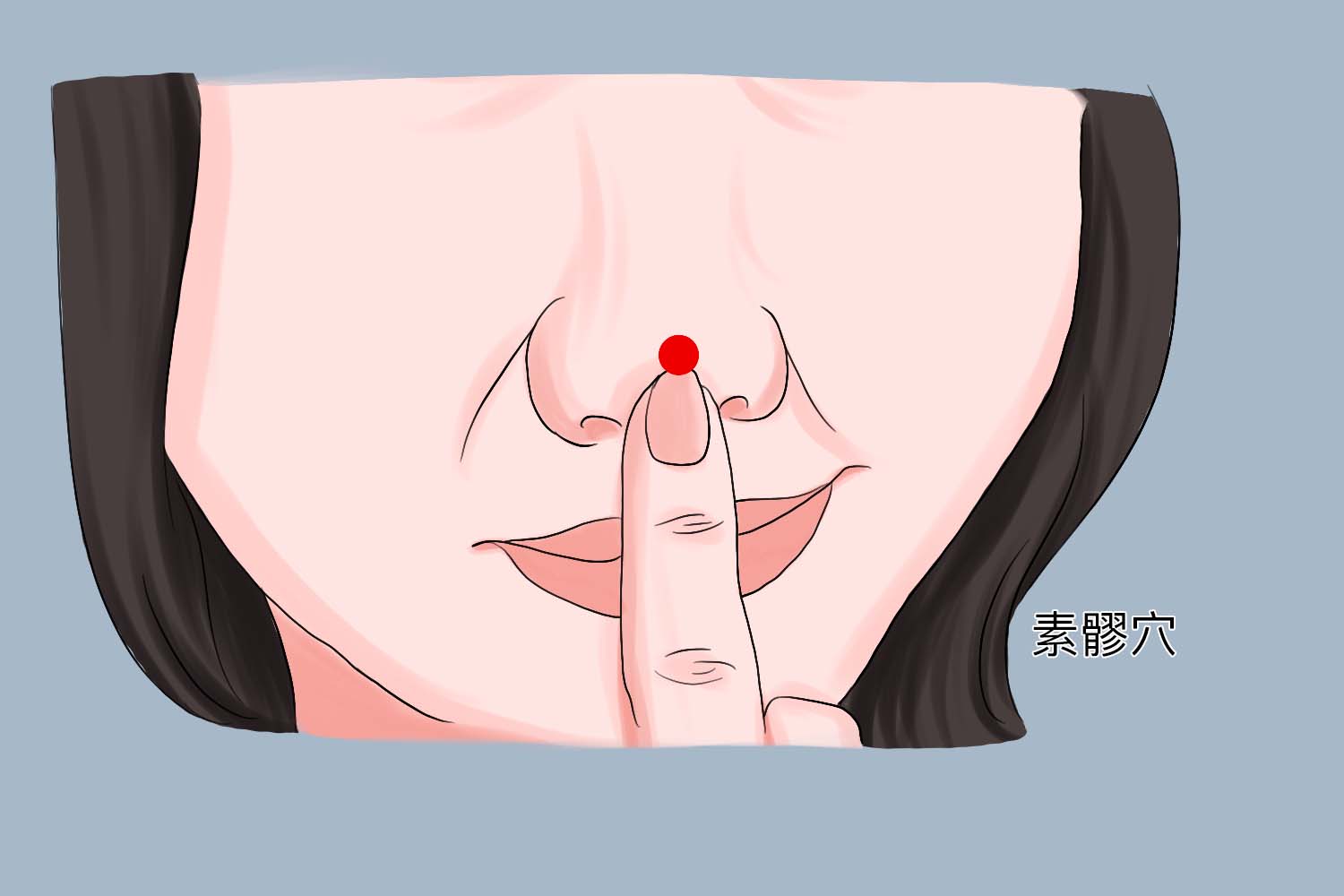 素髎穴推拿手法图