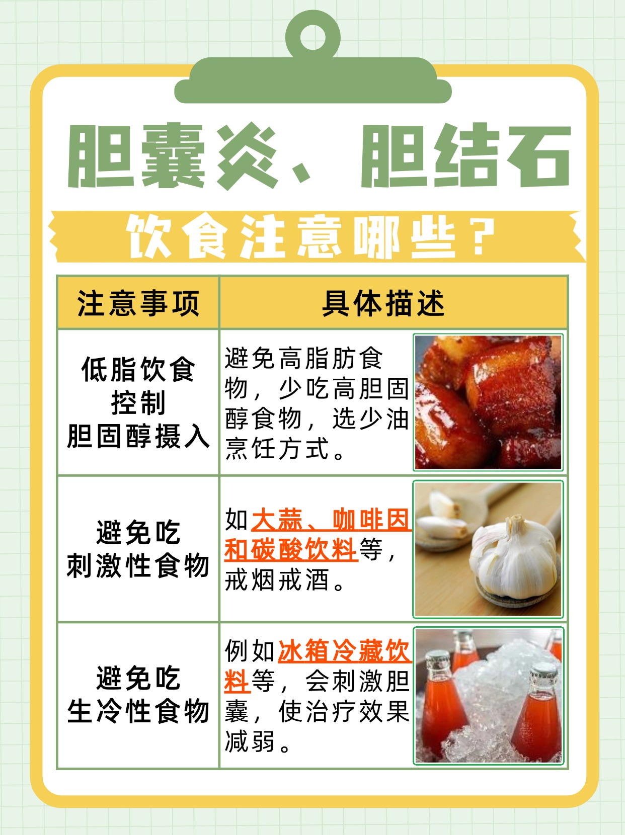 一起查看：胆囊炎、胆结石饮食要注意些什么？