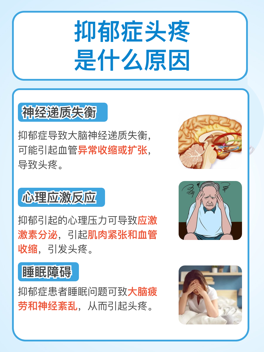 抑郁症状加剧，头痛是为何？