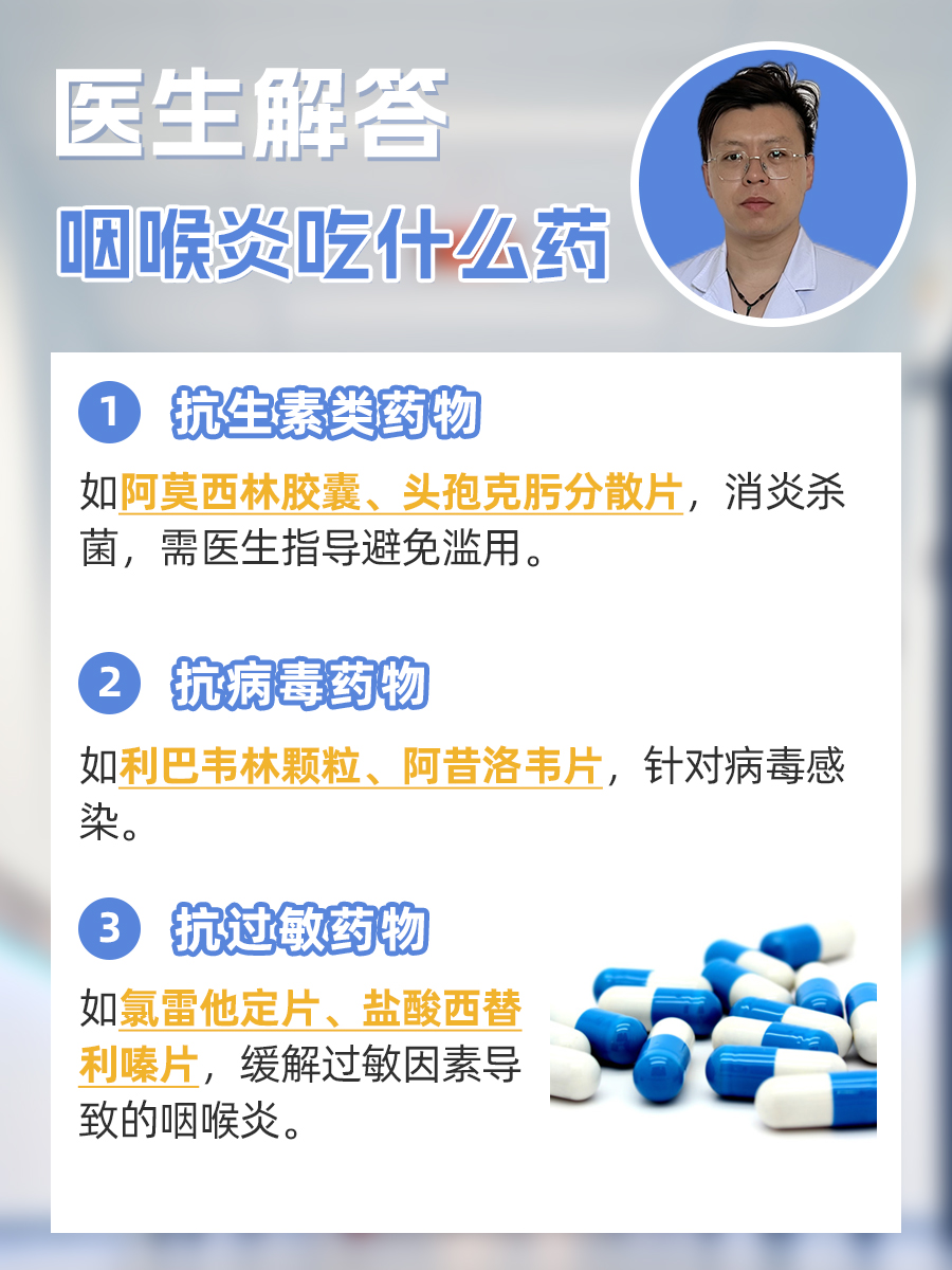 医生解答：咽喉炎吃什么药