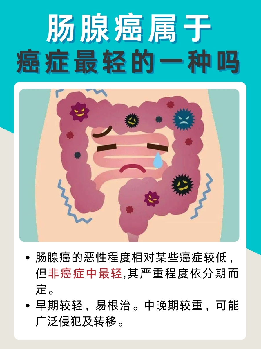 肠腺癌属于癌症最轻的一种吗？真相揭晓