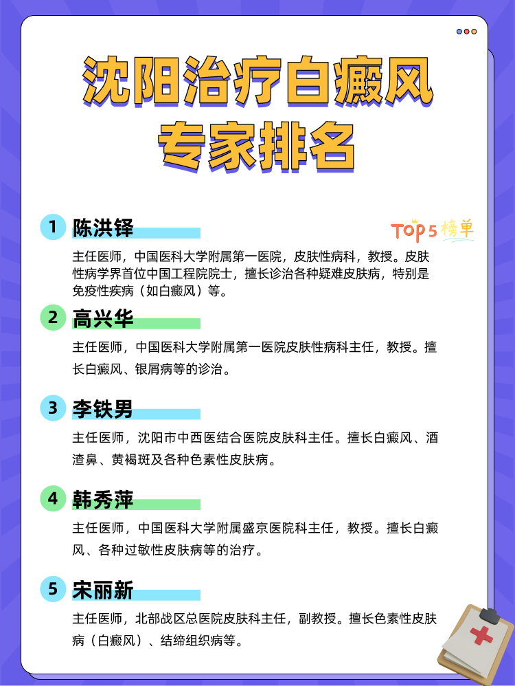 沈阳治疗白癜风专家排名