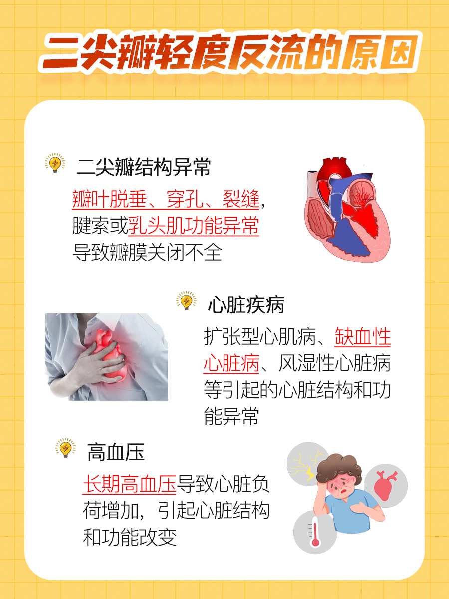 导致二尖瓣轻度反流的常见原因分析