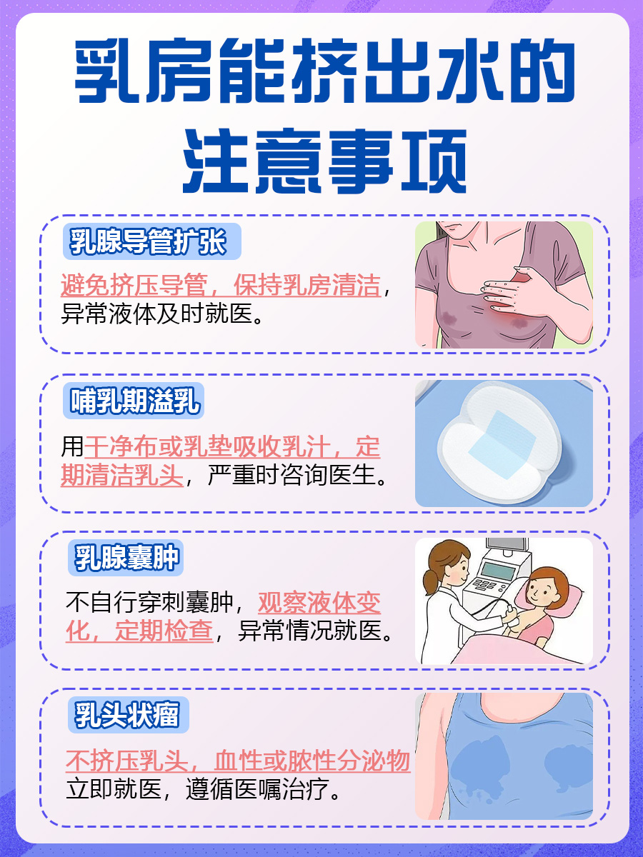 乳房挤出水分,解答可能的原因及应对措施