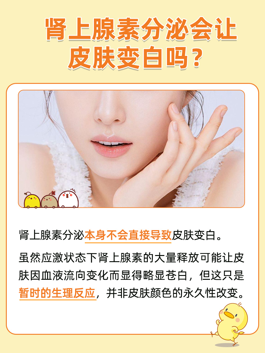 揭秘！肾上腺素分泌会让皮肤变白？真嘟假嘟？