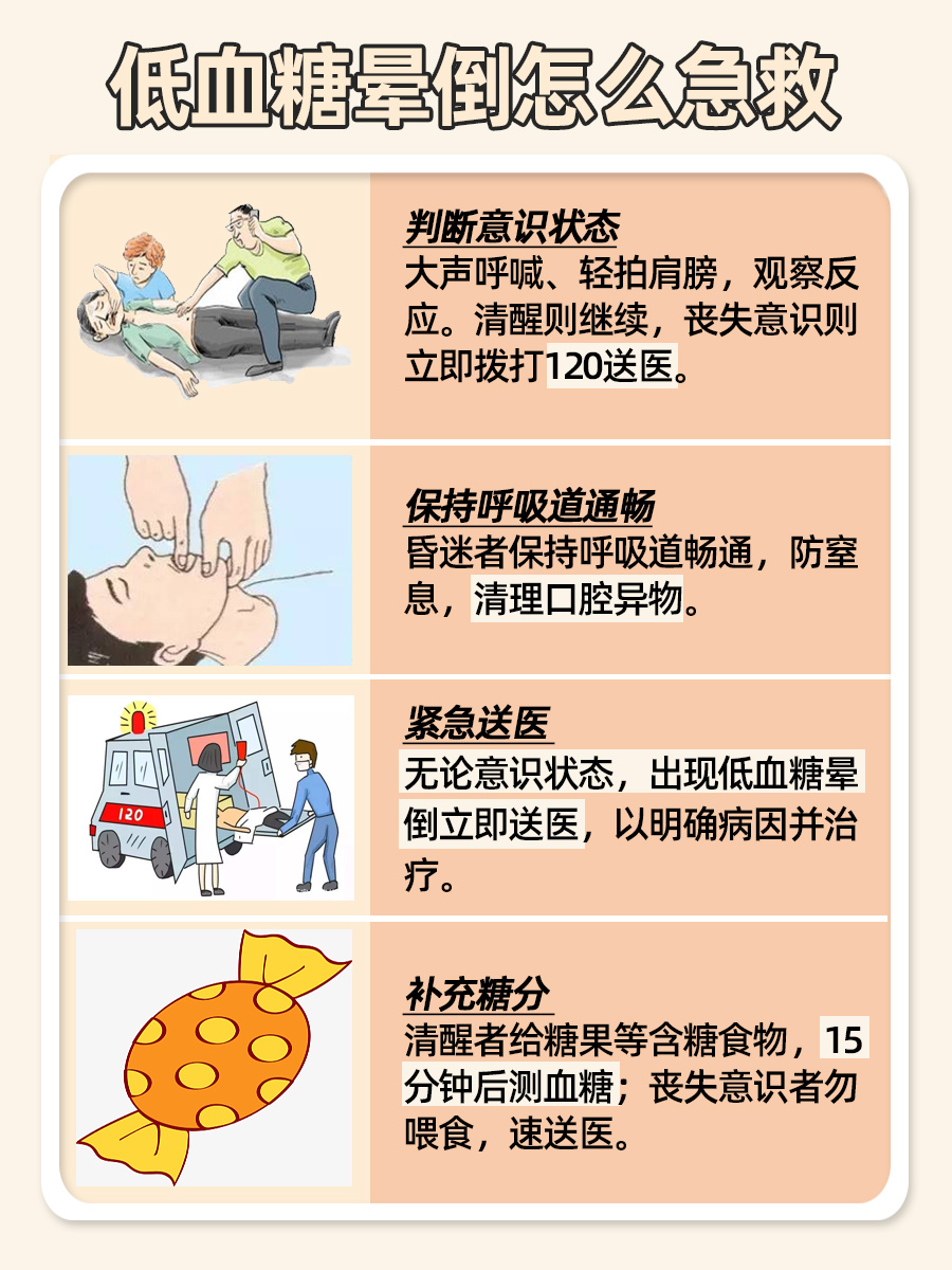 低血糖晕倒怎么急救，你了解多少