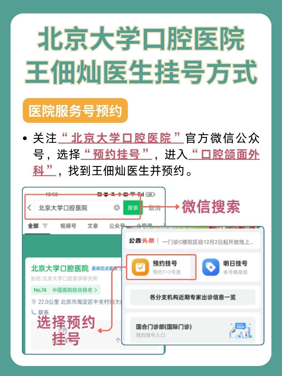 北京大学口腔医院王佃灿医生怎么样？怎么挂号？