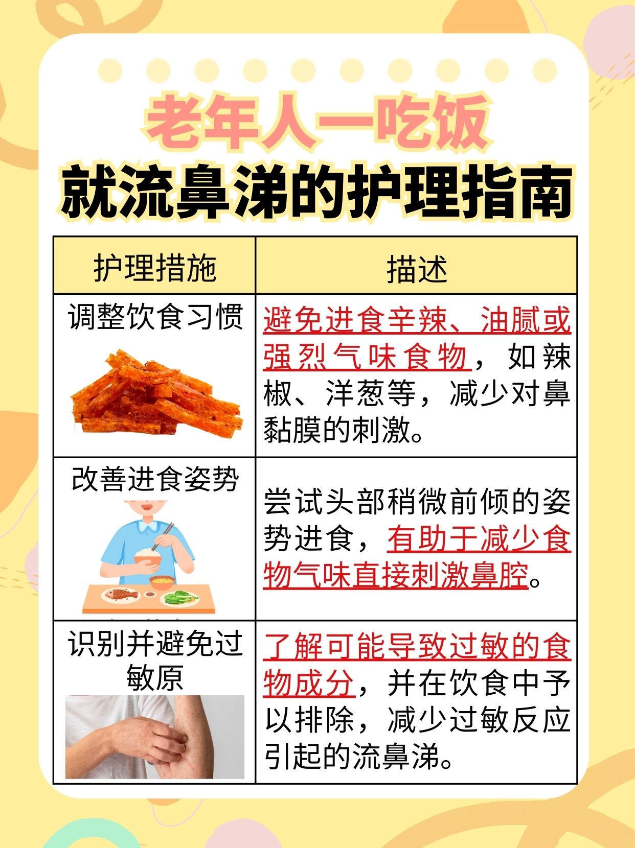 老人吃饭流鼻涕的原因探究