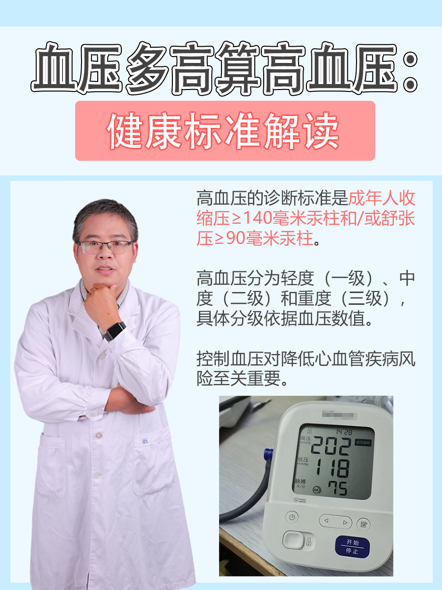 血压多高算高血压：健康标准解读