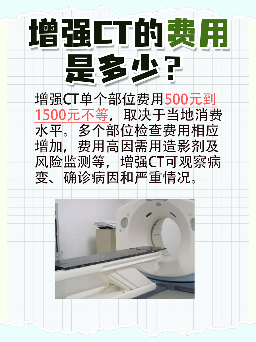 增强CT费用揭秘，快来了解一下吧