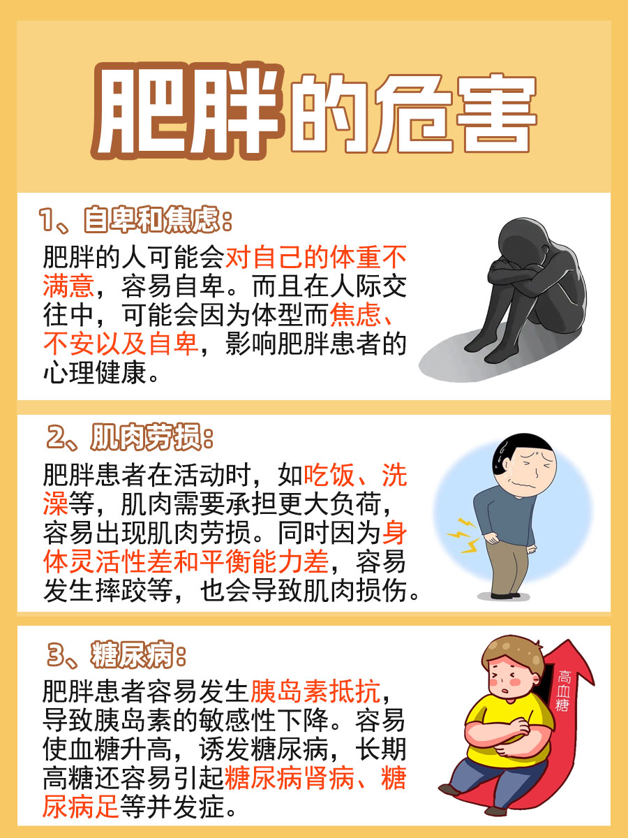 肥胖的人看过来，你得了解一些肥胖的危害了！