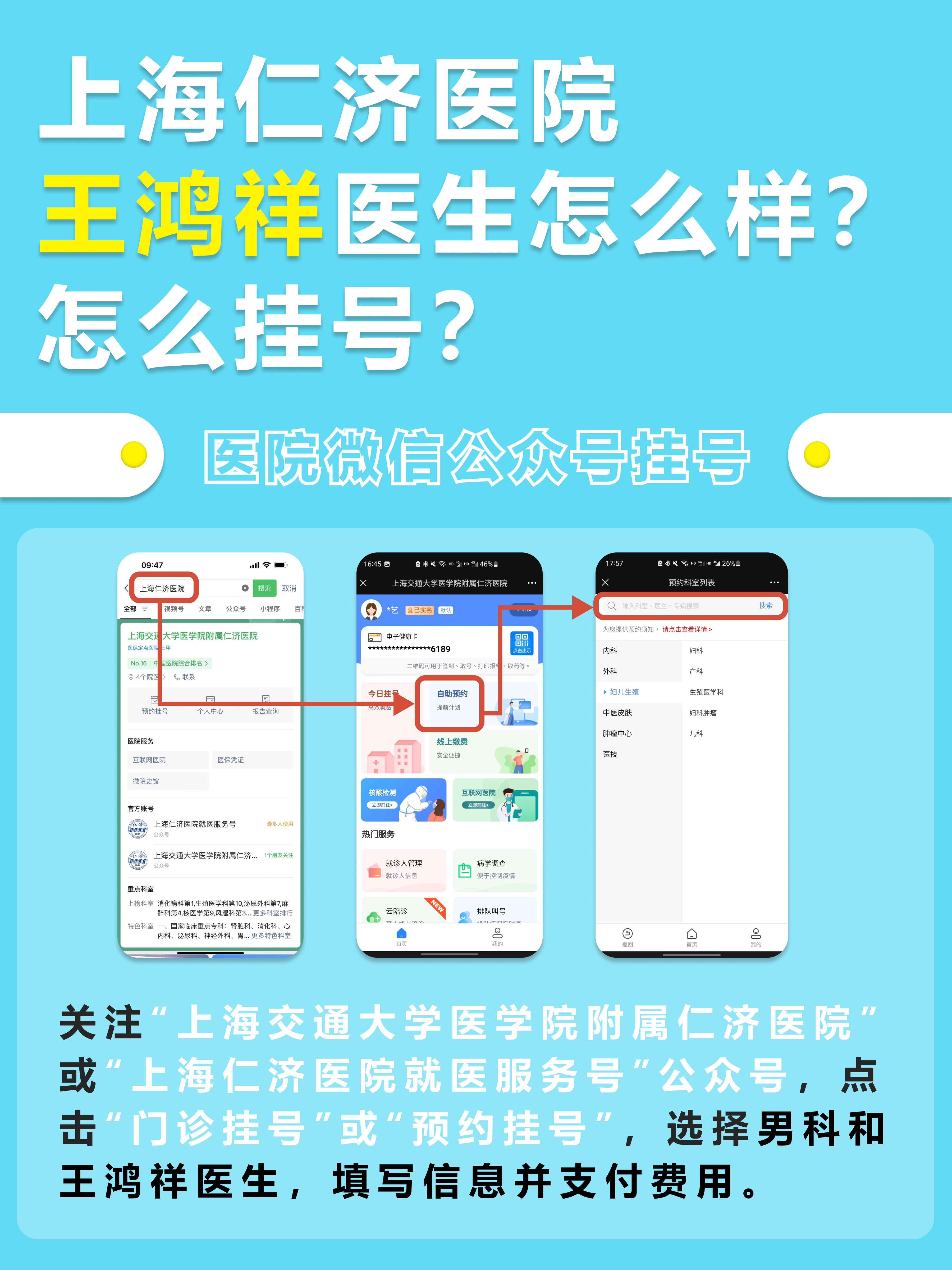 上海仁济医院王鸿祥医生怎么样？怎么挂号？