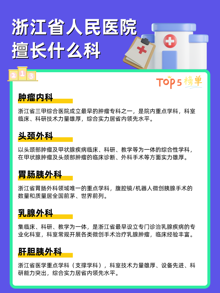 浙江省人民医院擅长什么科