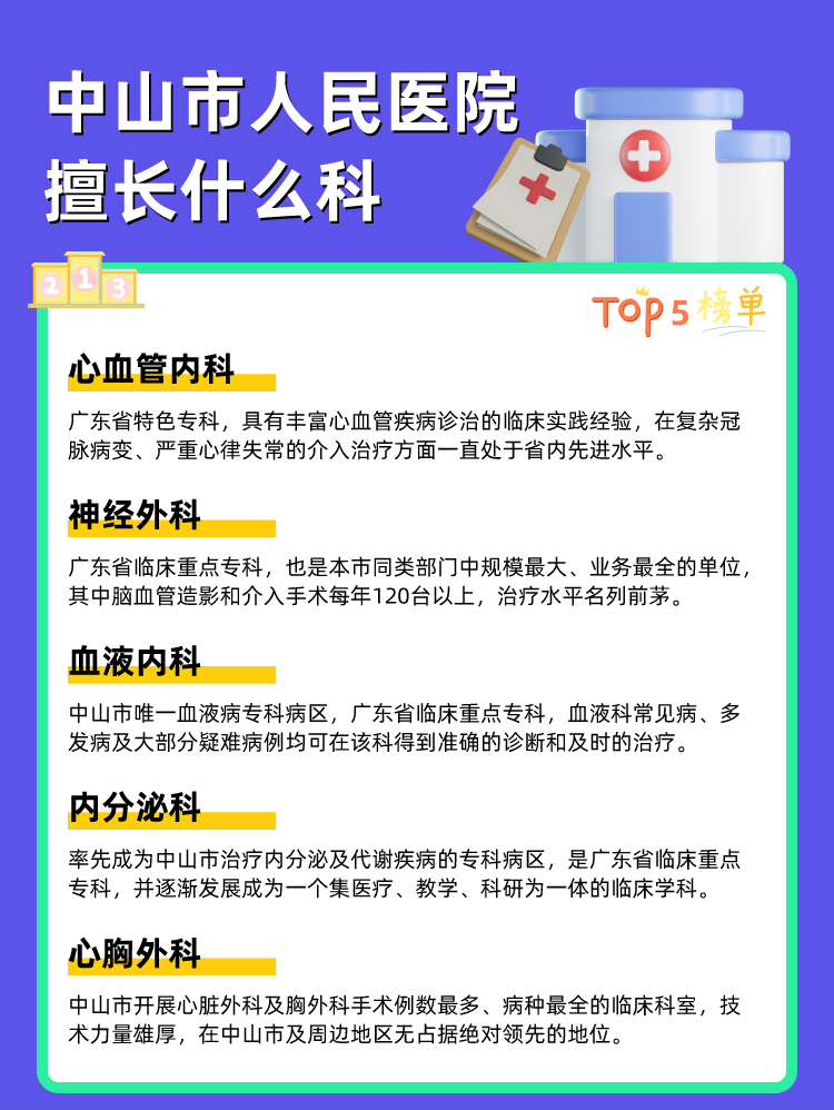 中山市人民医院擅长什么科