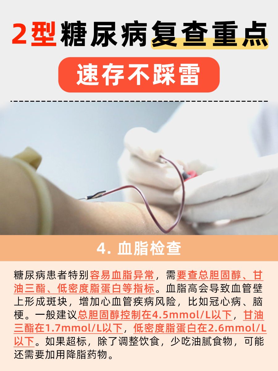 2型糖尿病复查，这几项必须查！