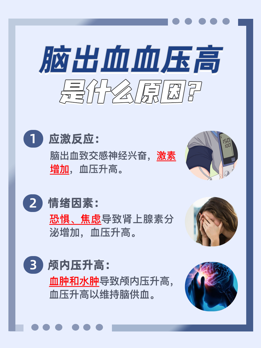 脑出血血压高:竟然是这些原因