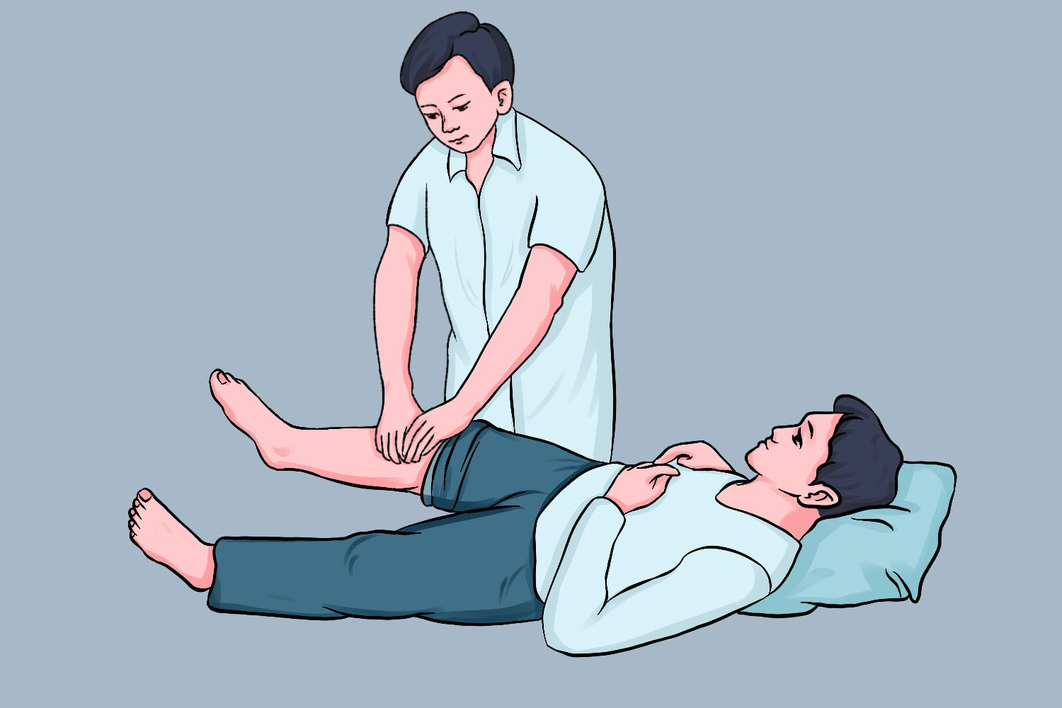 拿揉小腿图 拿揉小腿图