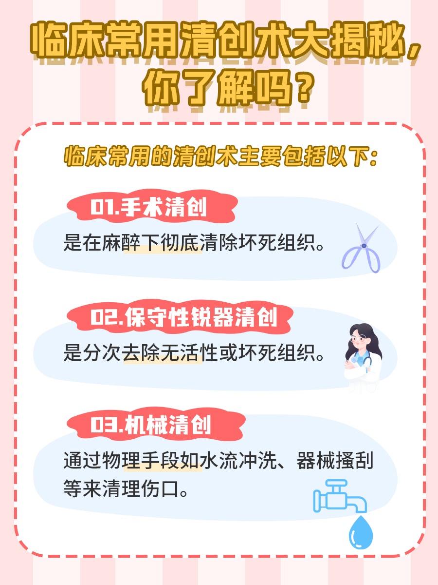 临床常用清创术大揭秘，你了解吗？