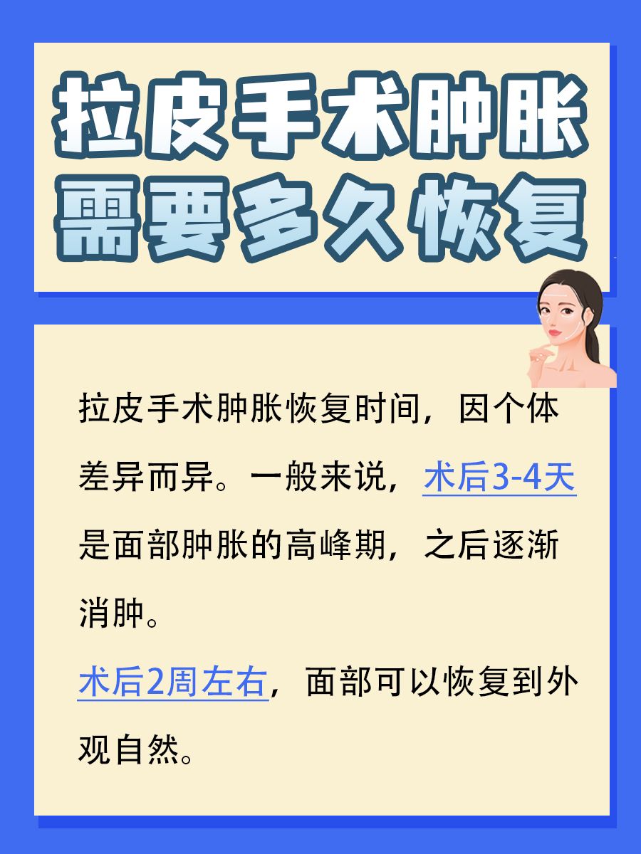 医生揭秘:拉皮手术肿胀需要多久恢复