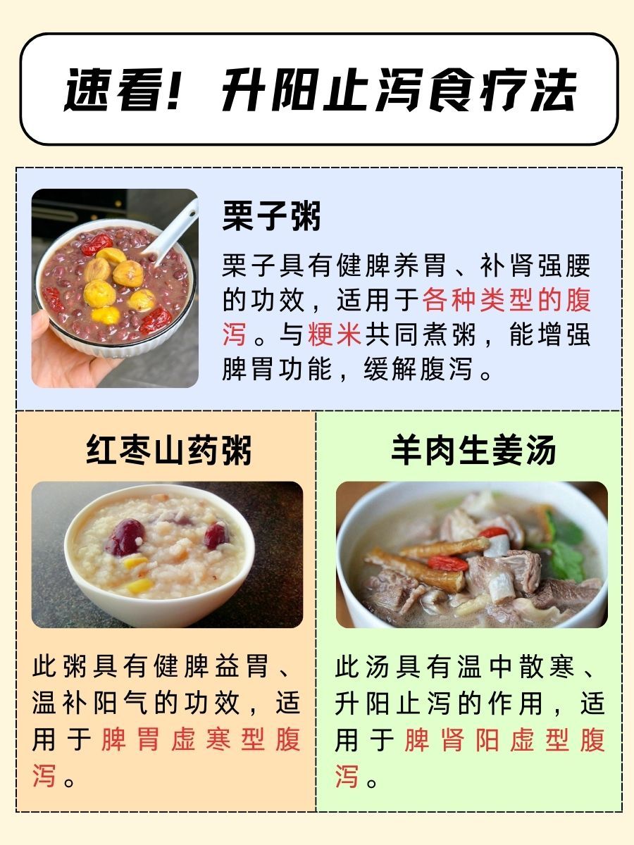 升阳止泻，调理身体的小妙招