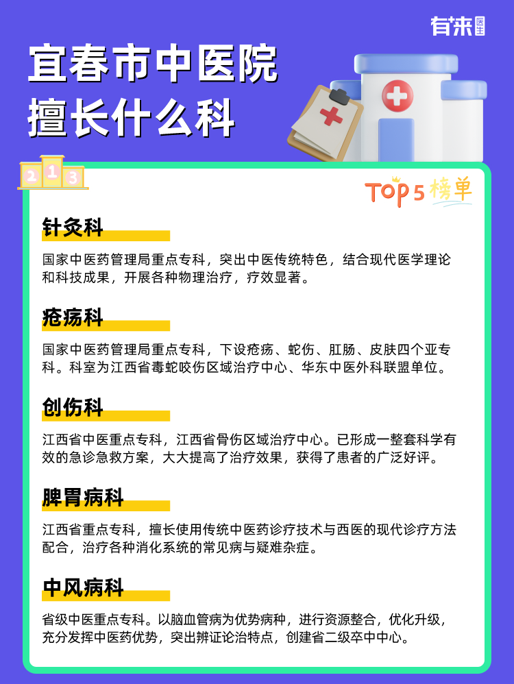 宜春市中医院擅长什么科