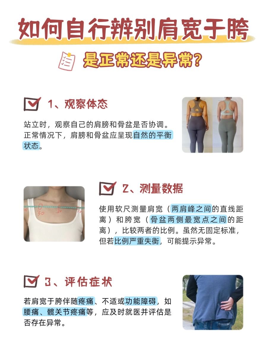肩宽于胯，是正常比例？还是异常体态？