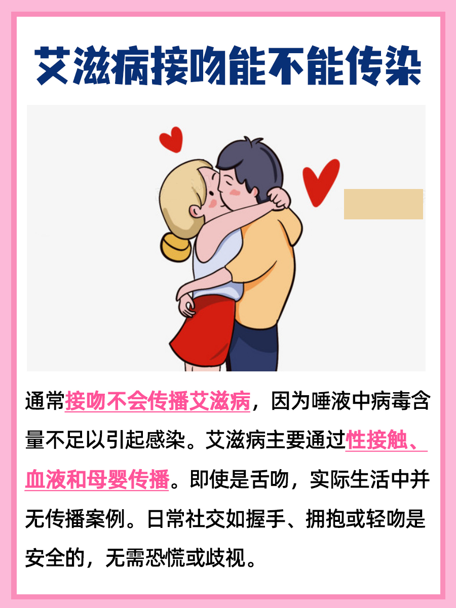 艾滋病接吻真的能传染吗？真相在这里