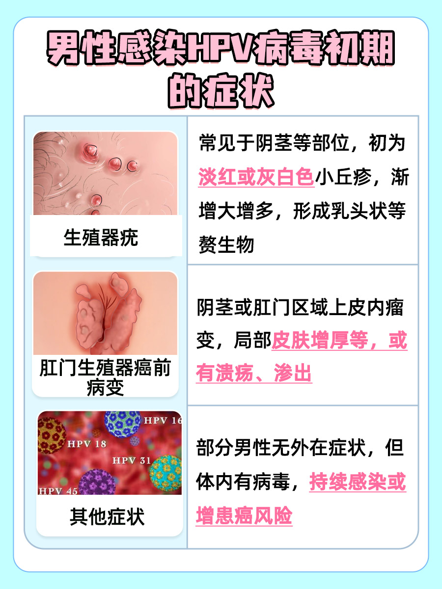 hpv病毒图片男性初期