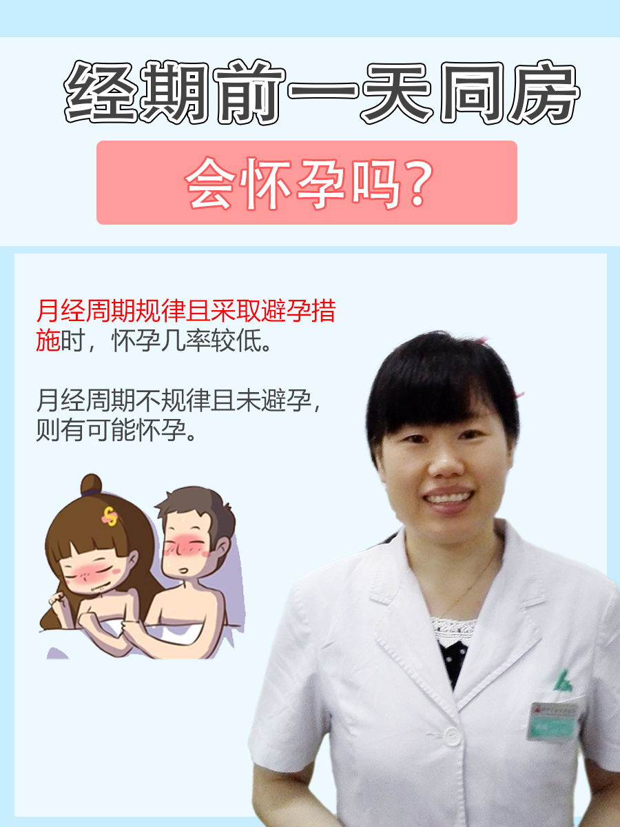 经期前一天同房,会怀孕吗?