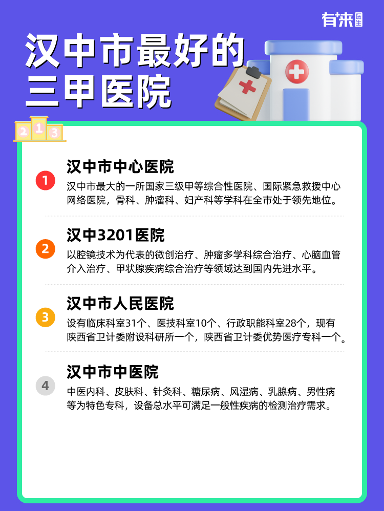 汉中市比较好的三甲医院