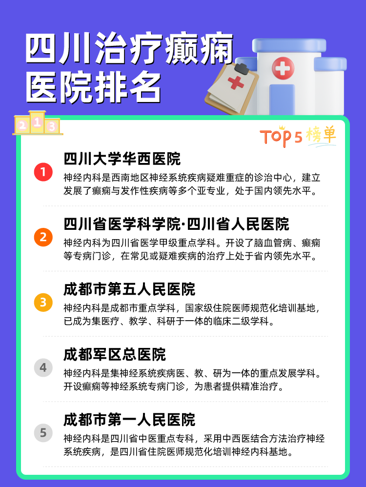 四川治疗癫痫医院排名
