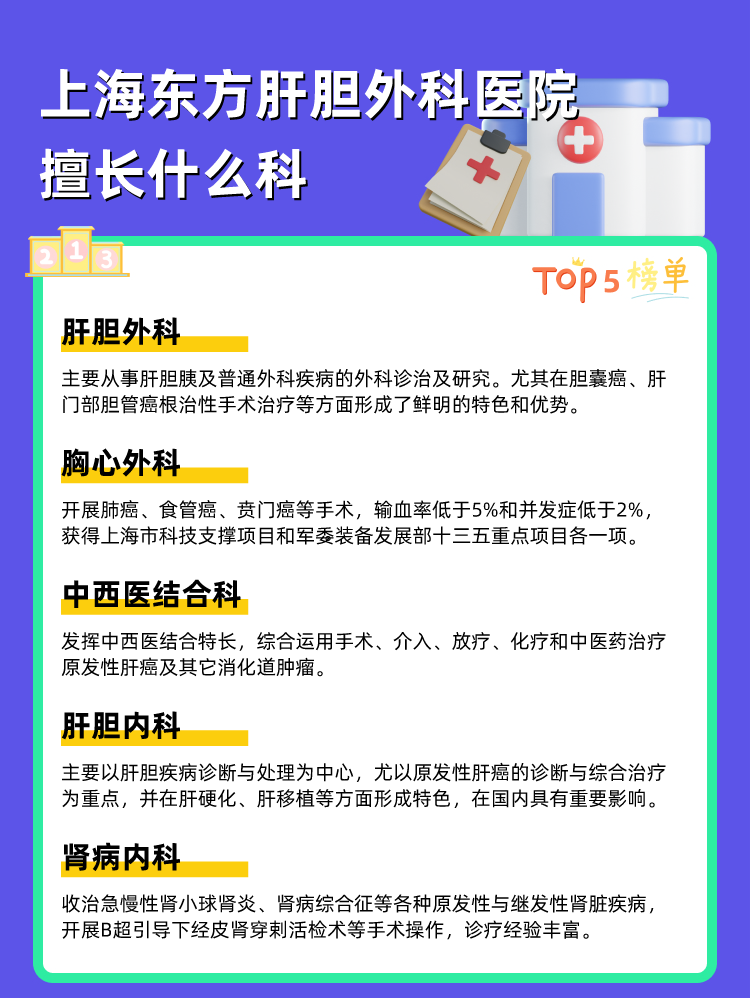 上海东方肝胆外科医院擅长什么科