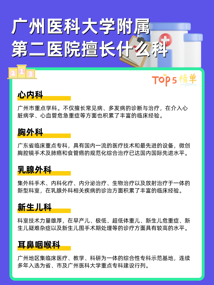 广州医科大学附属第二医院擅长什么科