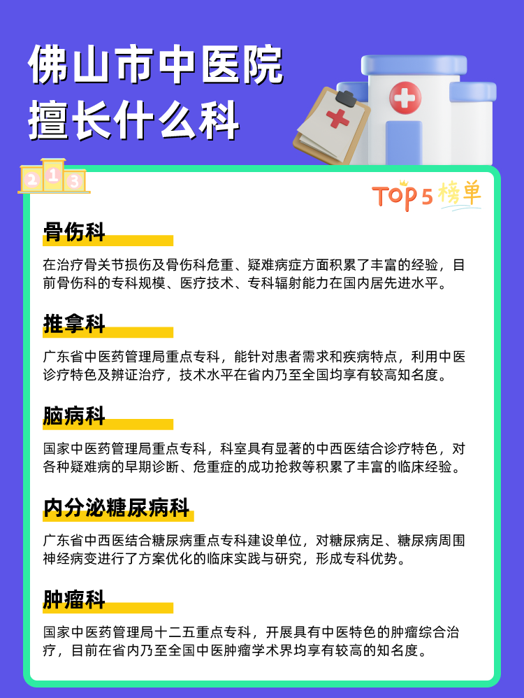 佛山市中医院擅长什么科