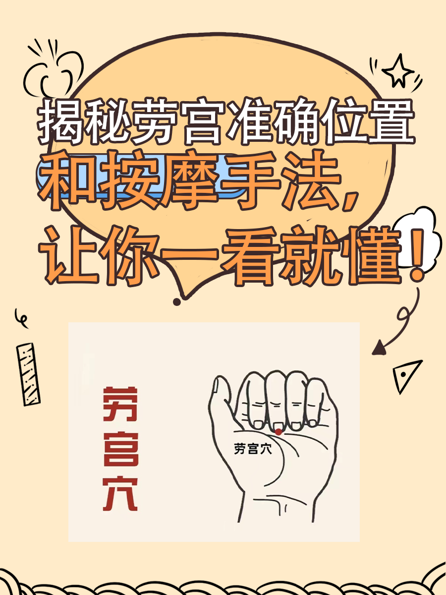 揭秘劳宫准确位置和按摩手法，让你一看就懂！