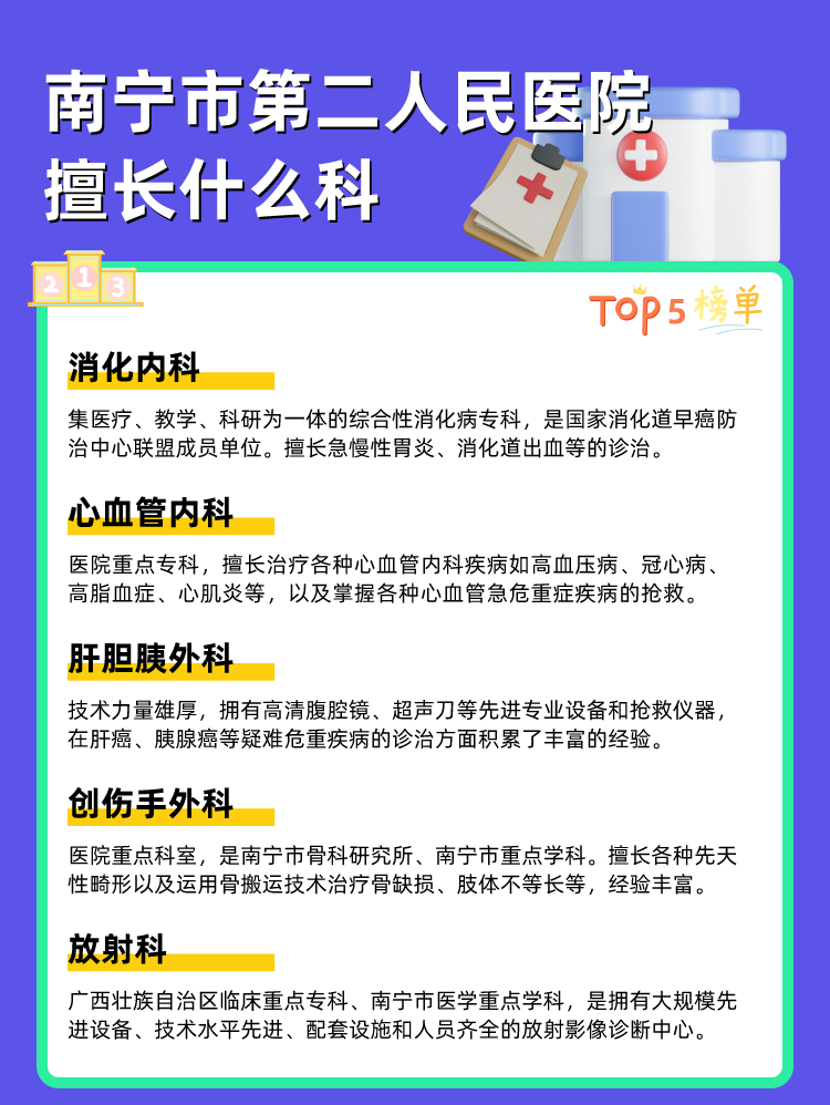 南宁市第二人民医院擅长什么科