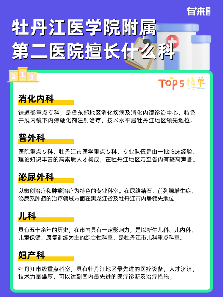 牡丹江医学院附属第二医院擅长什么科
