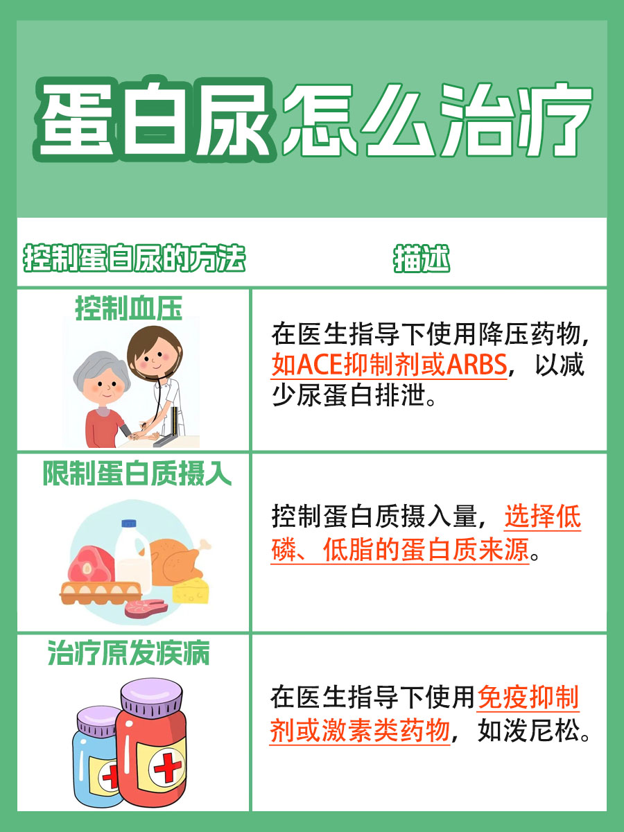 蛋白尿治疗方法，恢复肾脏健康