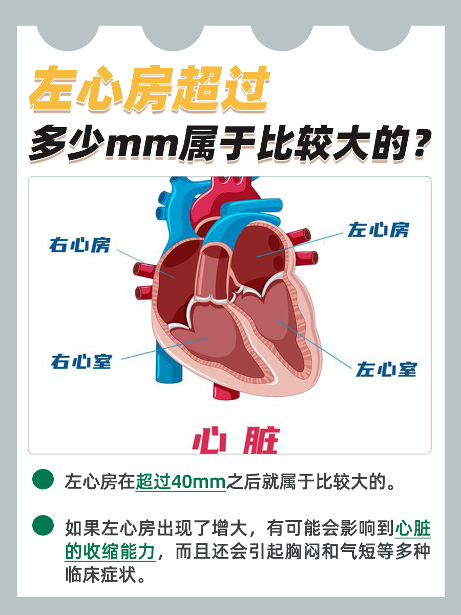 左心房超过这个数值就算大了，你就得注意了