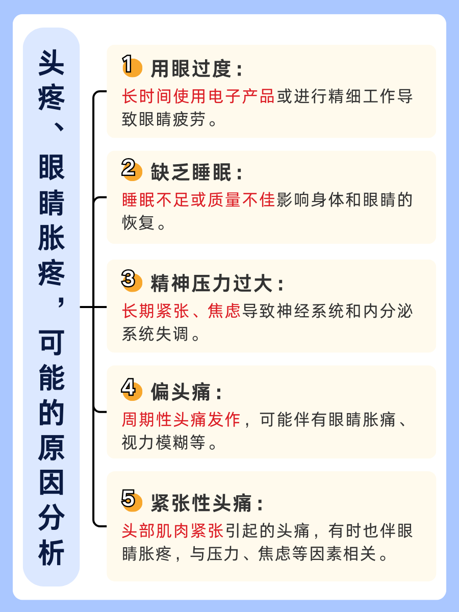 头疼加眼睛胀痛，这些原因让你恍然大悟！